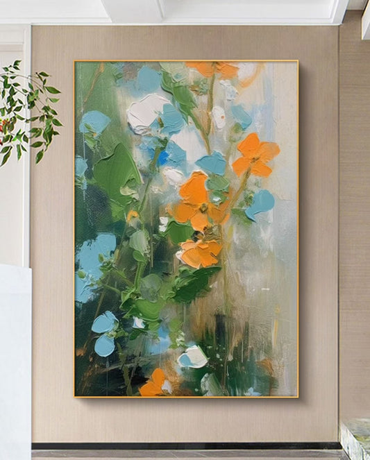 Bright Floral Oil Painting