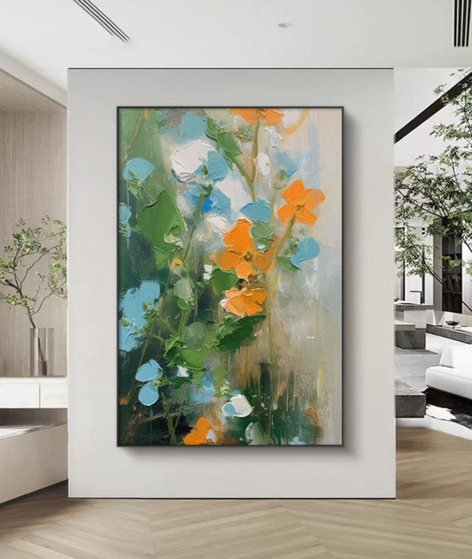 Bright Floral Oil Painting